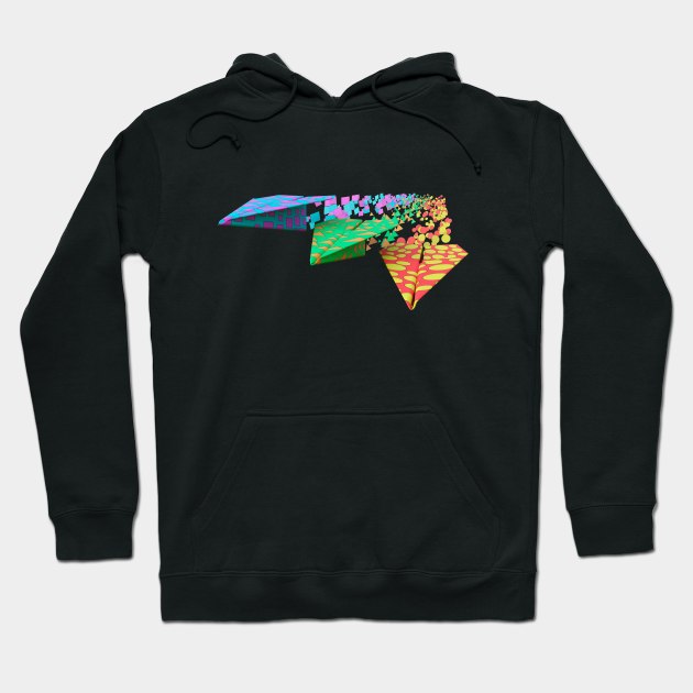 Colored Paper Planes Hoodie by Tarasevi4